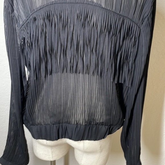 Zara pleated fringe light jacket small - Picture 2 of 6